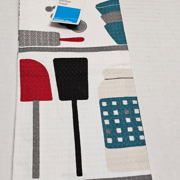 New Kitchen Towel Room Essentials Cotton 16 X 28 Baking Accessories Print - Picture 2 of 11